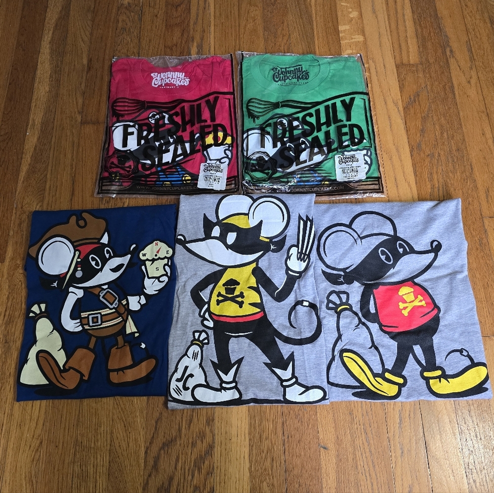 Johnny Cupcakes T-Shirt Lot of 5